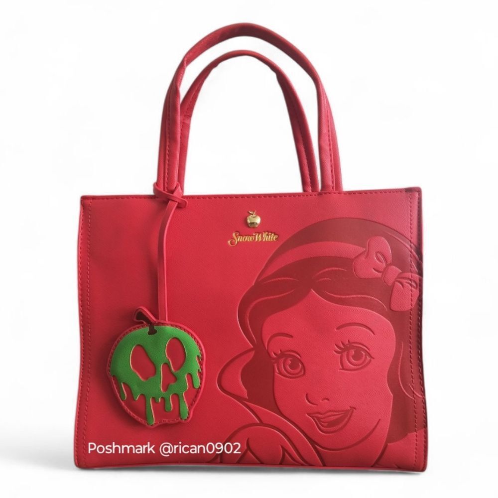 Loungefly Disney Snow White Red Debossed Satchel - Picture 2 of 16